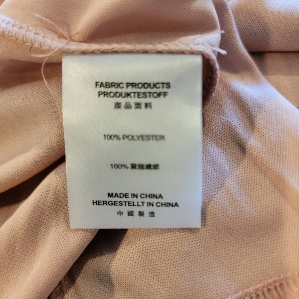 Musol Pink Lace Chiffon Fit And Flare Floor Length Gown Size S - Picture 13 of 16